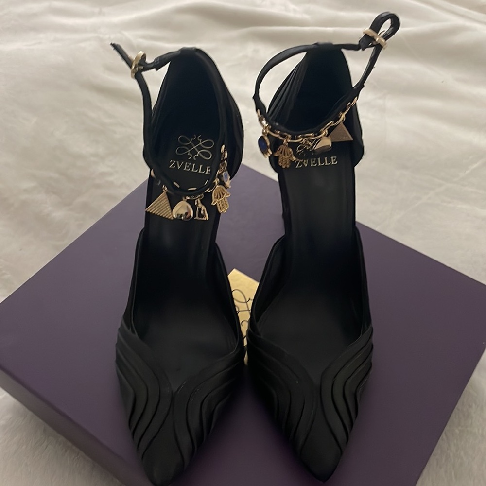 ZVELLE Strappy Heels w/ Charms